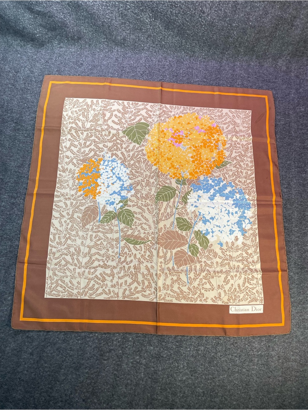 Authentic Foulard Christian Dior Silk Scarf See Pictures For Condition/ Details